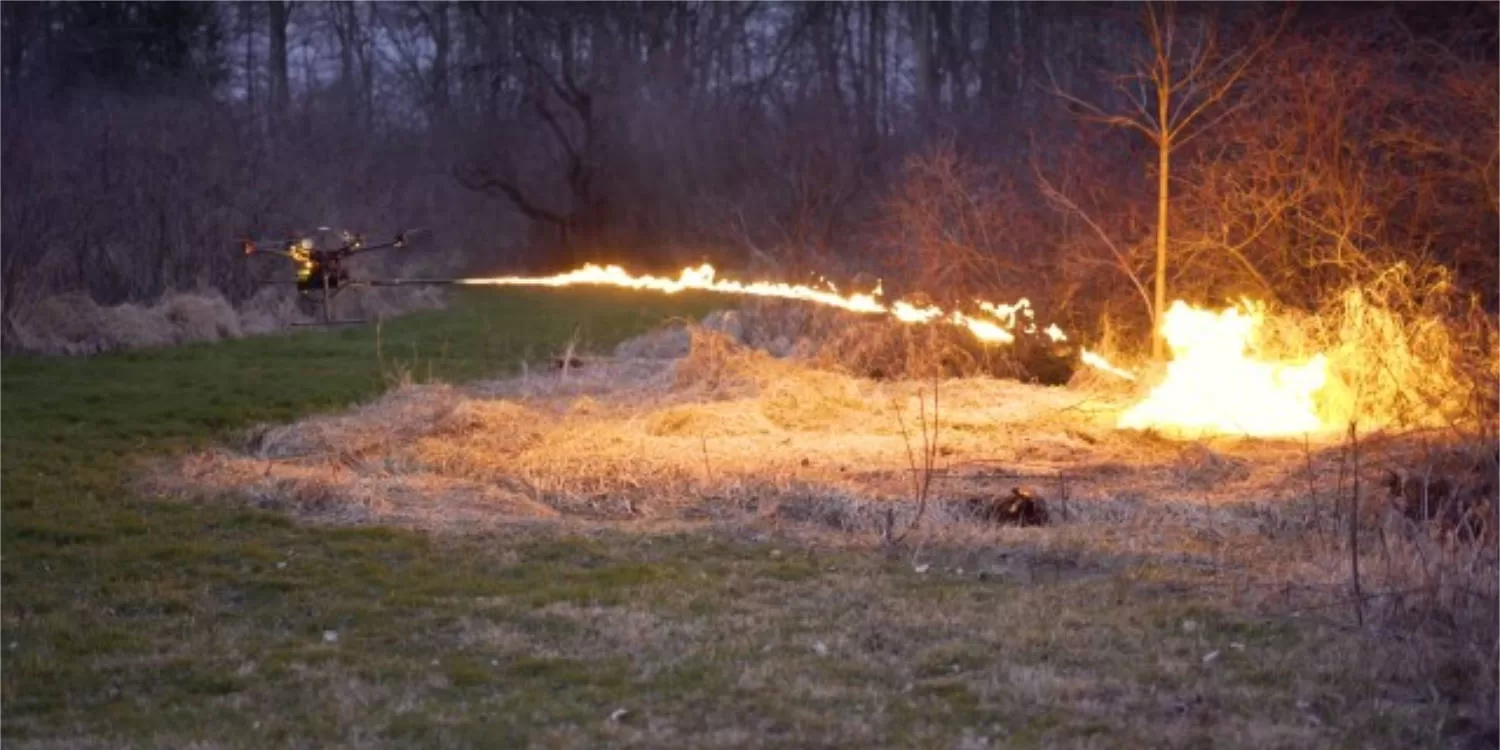 Throwflame TF-19 WASP makes any drone a flamethrower